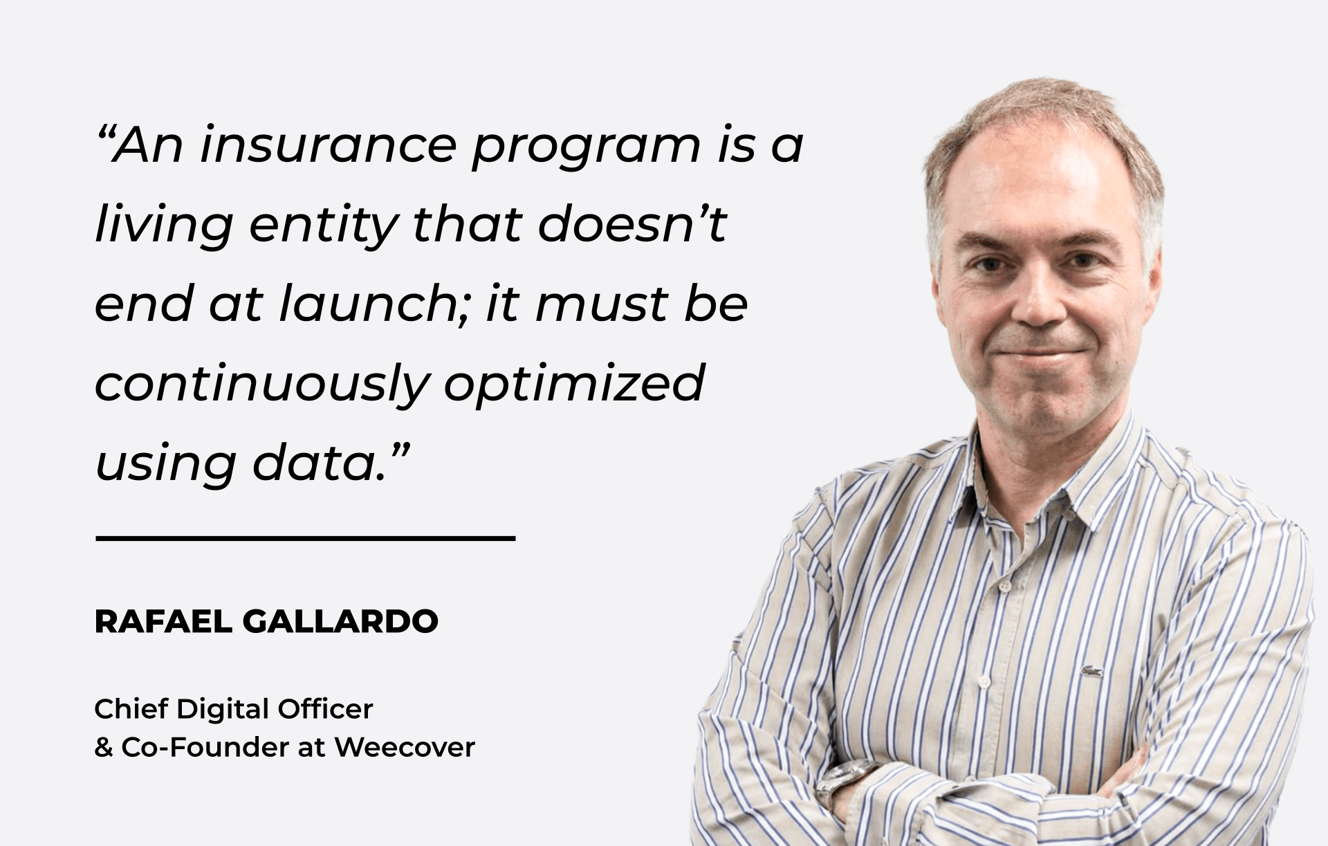 rafael gallardo chief digital officer weecover